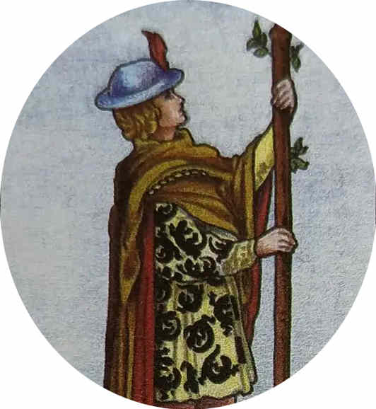 LIII 权杖侍从（Page of Wands）