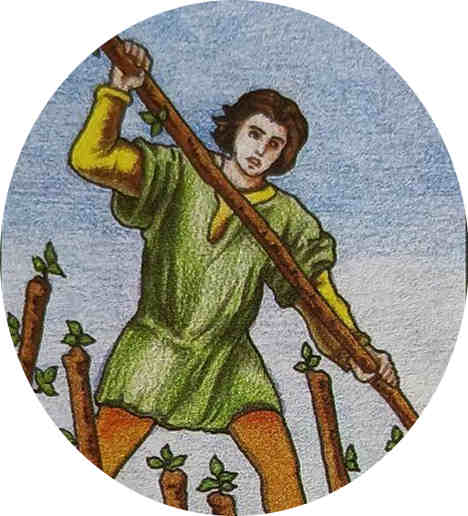 LX 权杖七（Seven of Wands）