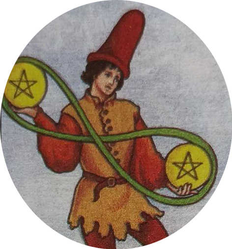 LXIX 金币二（Two of Pentacles）