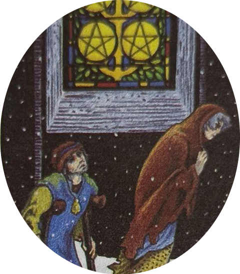 LXXII 金币五(Five of Pentacles)
