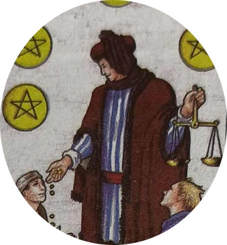 LXXIII 金币六(Six of Pentacles)