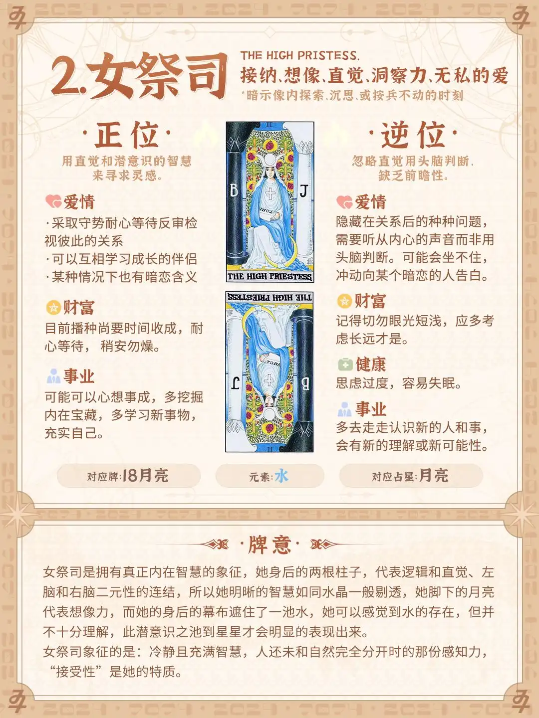 II 女祭司(The High Priestess)